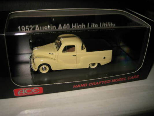 1/43 ACE MODEL CARS 1952 AUSTIN A40 HIGH LITE UTE BEIGE UTE LTD EDITION
